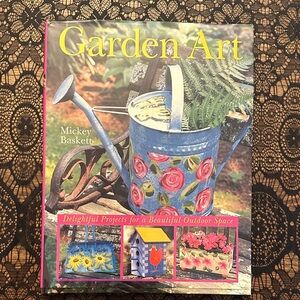 Garden Art Book with Watering Can Design